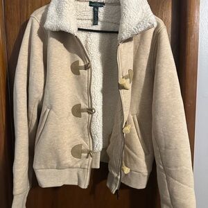 Women's Beige Toggle Jacket